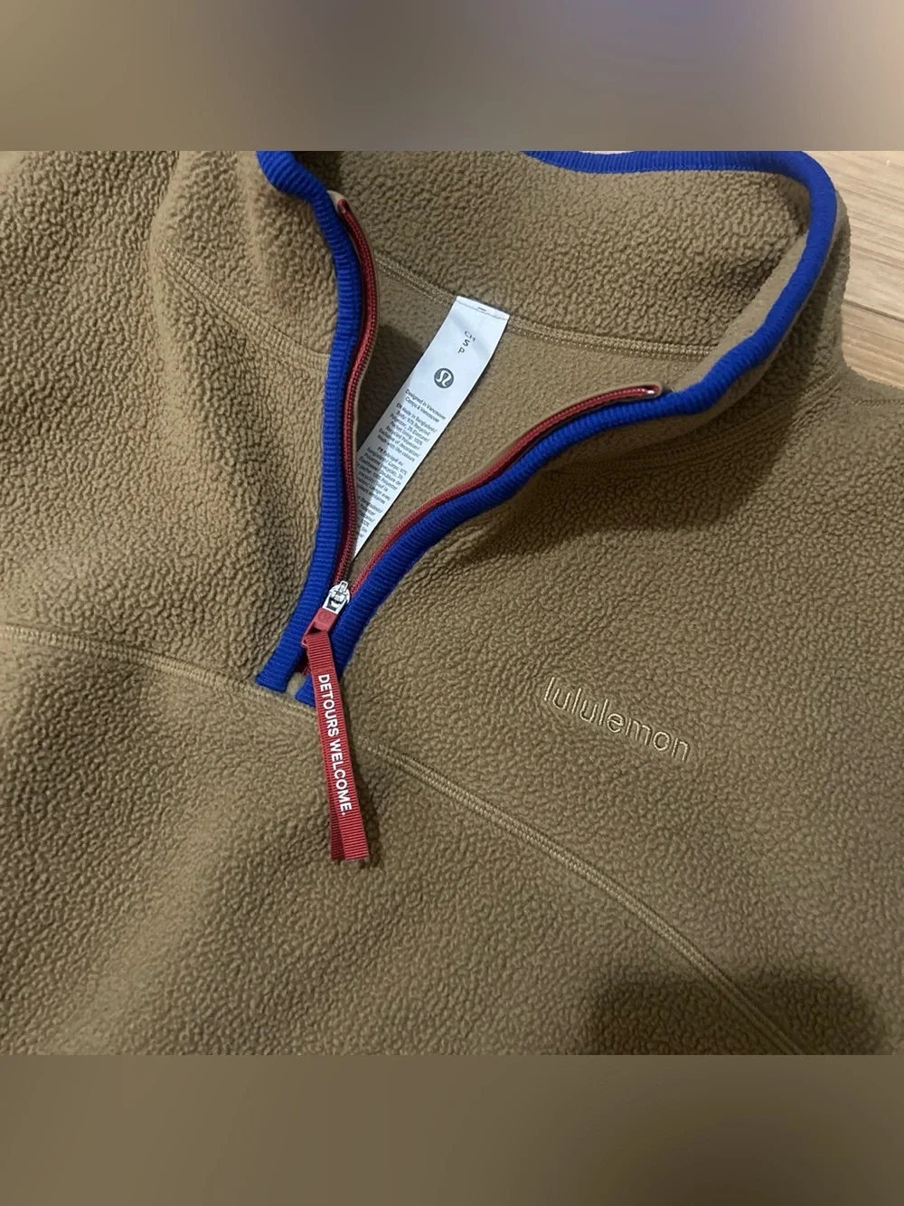 Lululemon Tumbled Fleece Half-Zip Jacket
Camel Brown Riverside - Picture 3 of 4